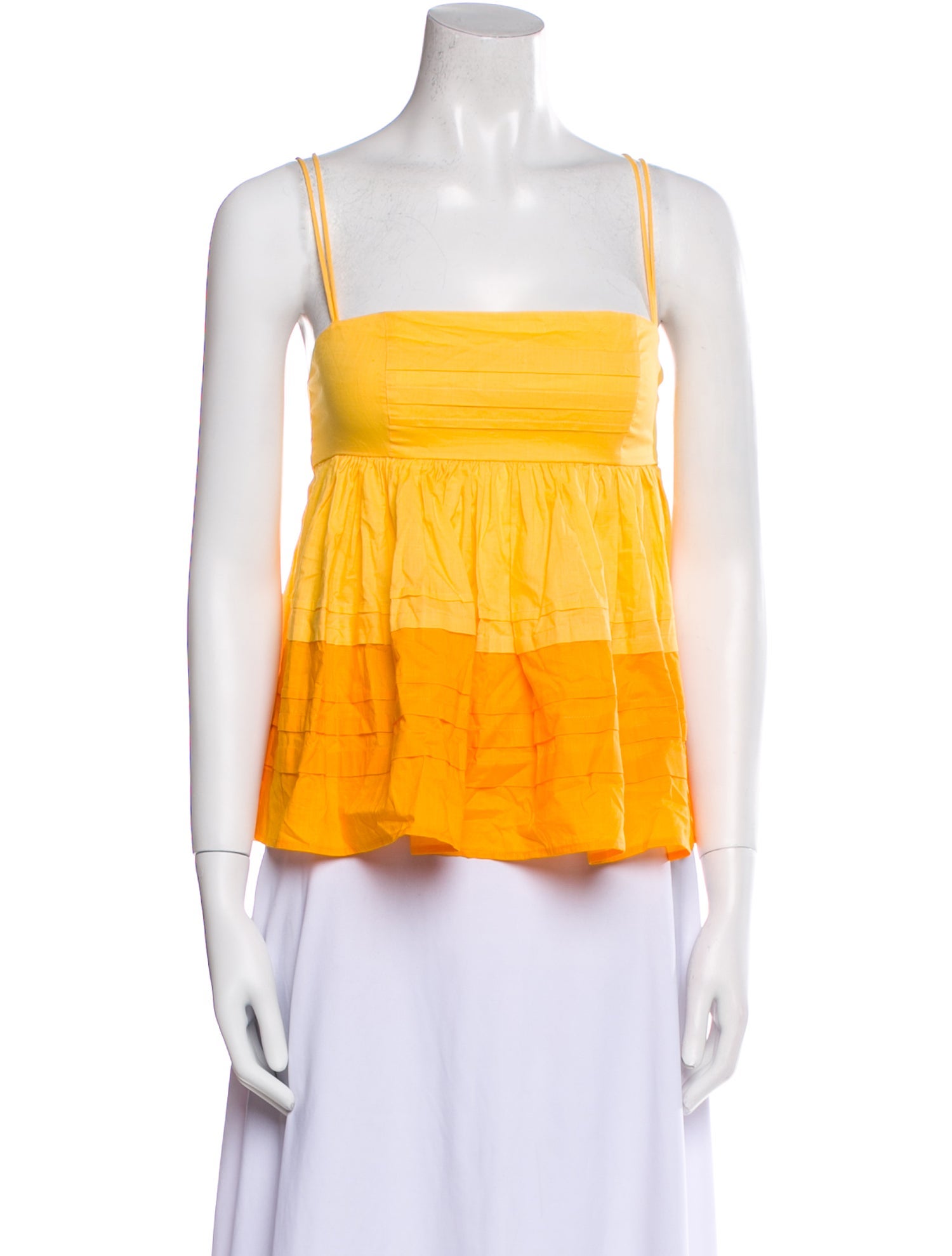 Staud Printed Square Neckline Crop Top w/ Tags