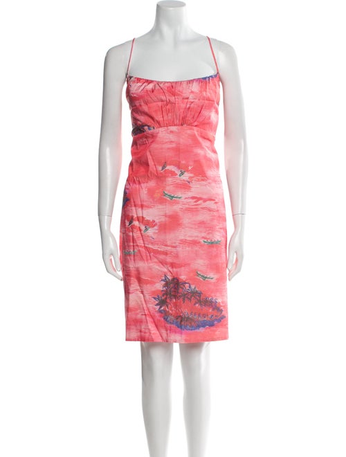 Staud Printed Knee-Length Dress