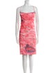 Staud Printed Knee-Length Dress