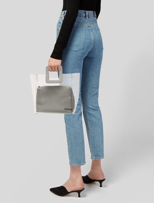 Staud PVC Top Handle Bag