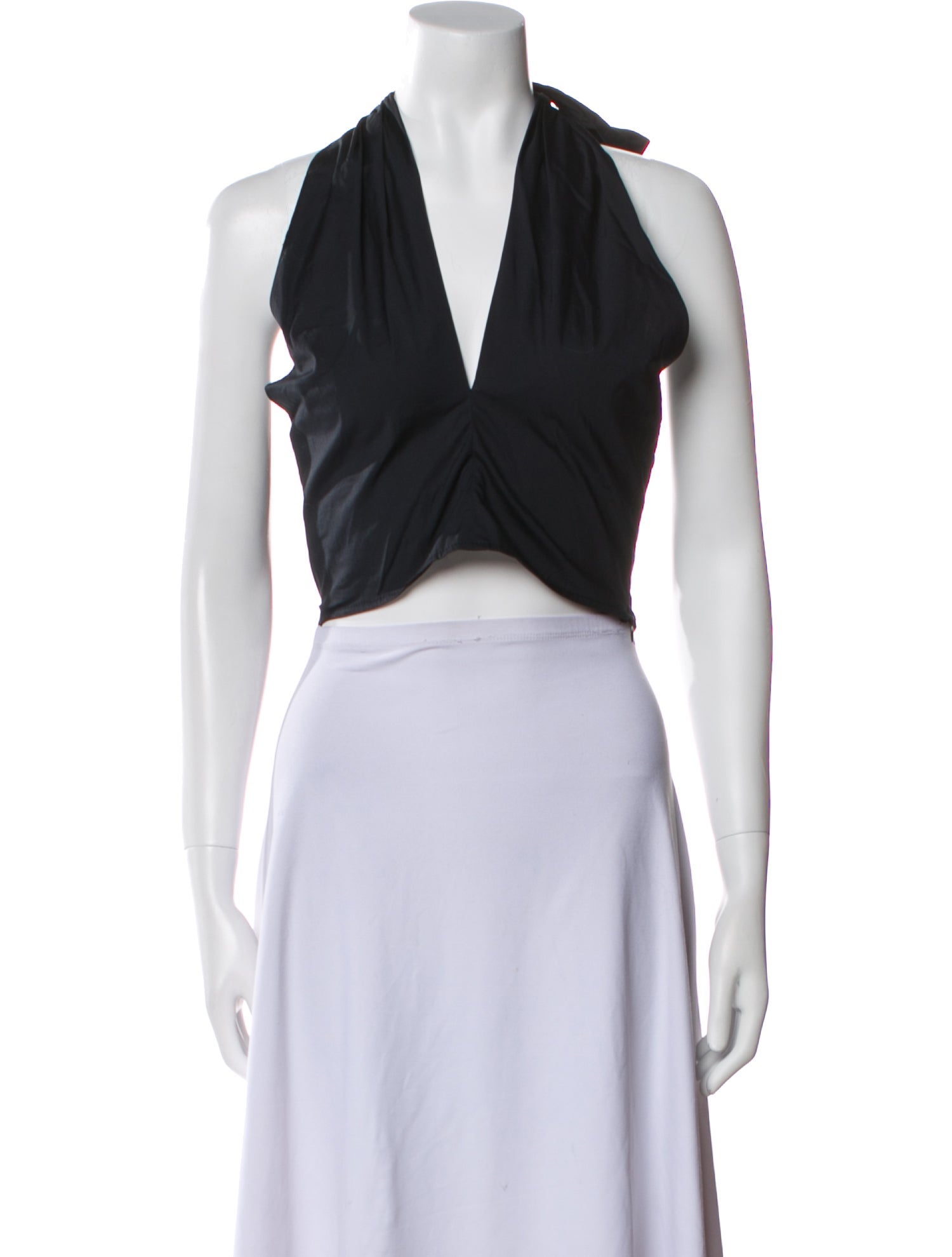 Staud V-Neck Sleeveless Crop Top