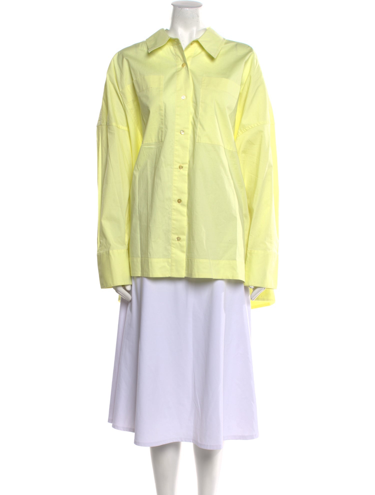 Staud Long Sleeve Button-Up Top