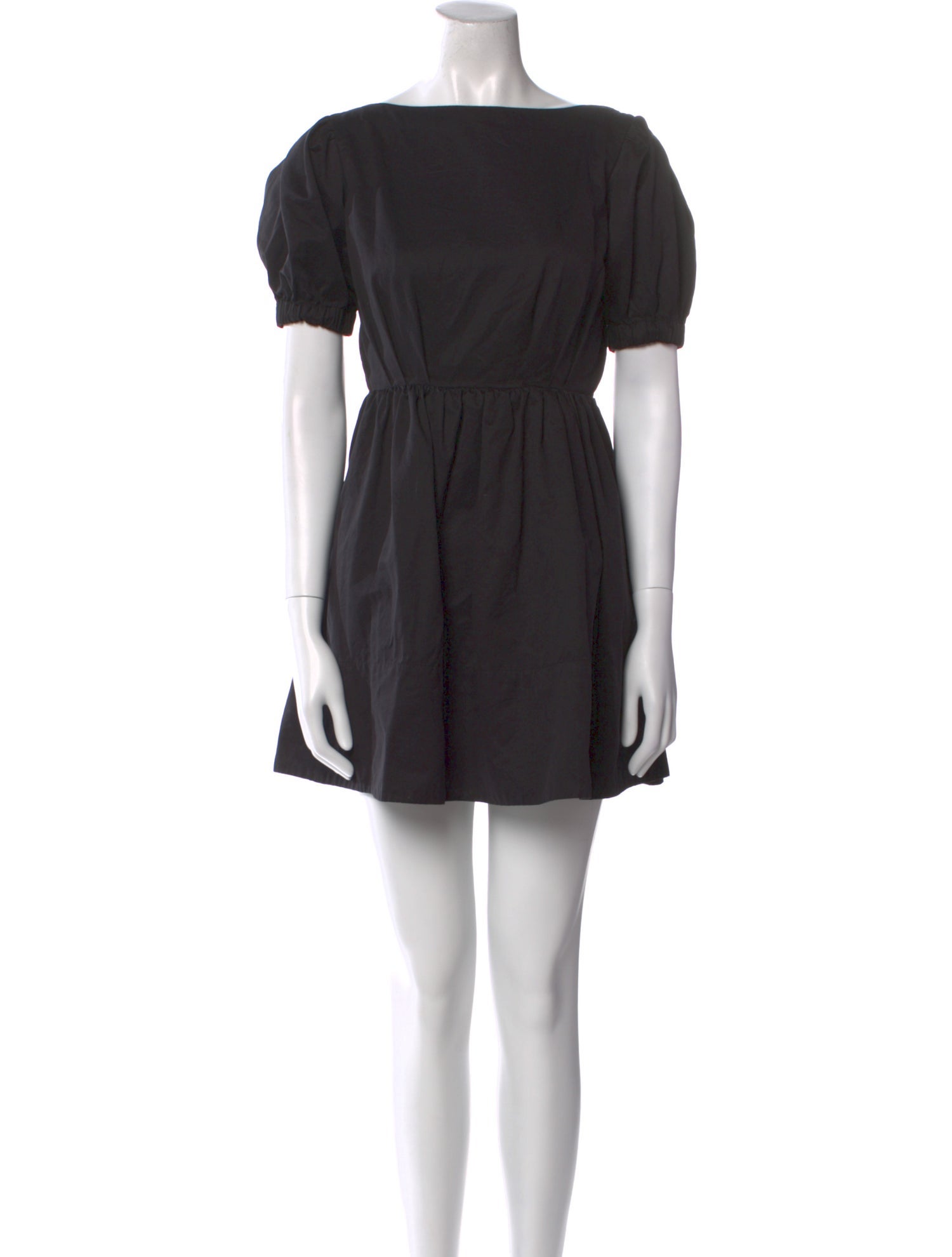 Staud Bateau Neckline Mini Dress