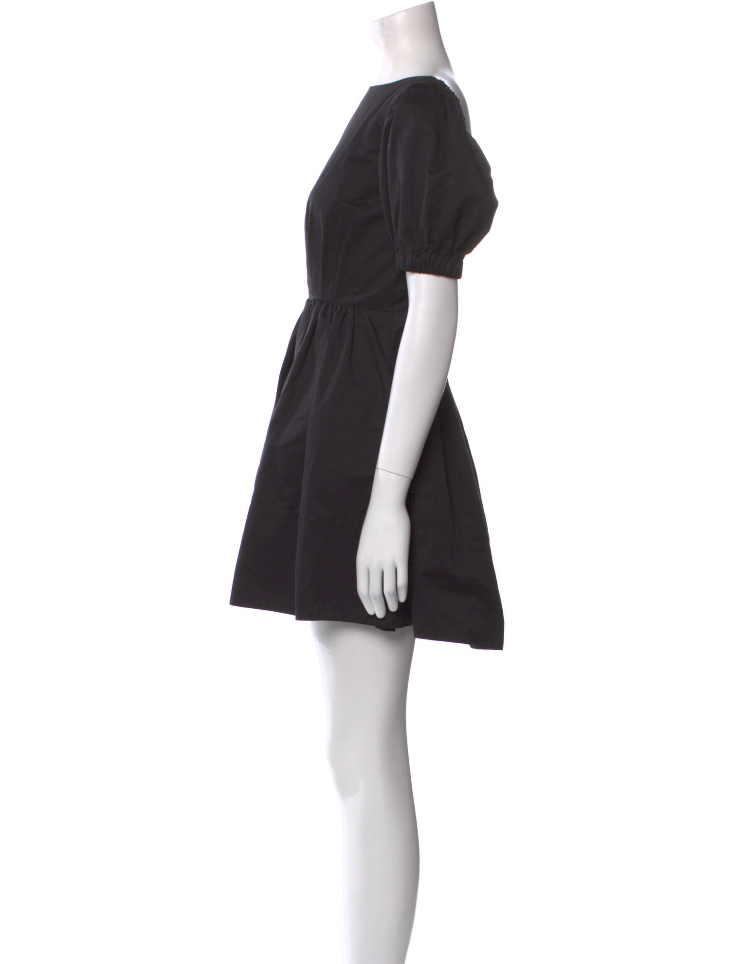 Staud Bateau Neckline Mini Dress
