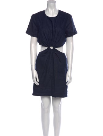 Staud Linen Mini Dress