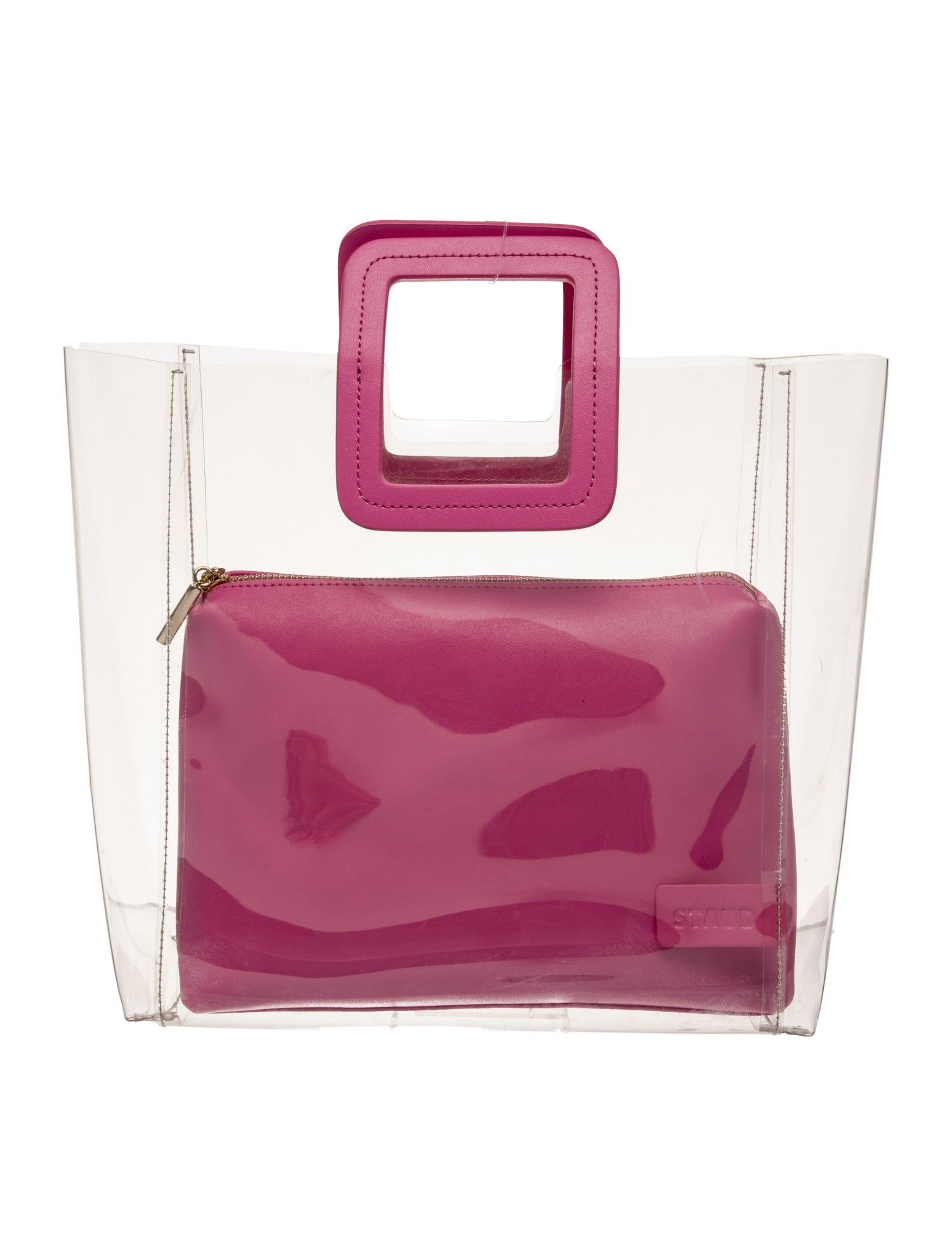Staud PVC Top Handle Bag