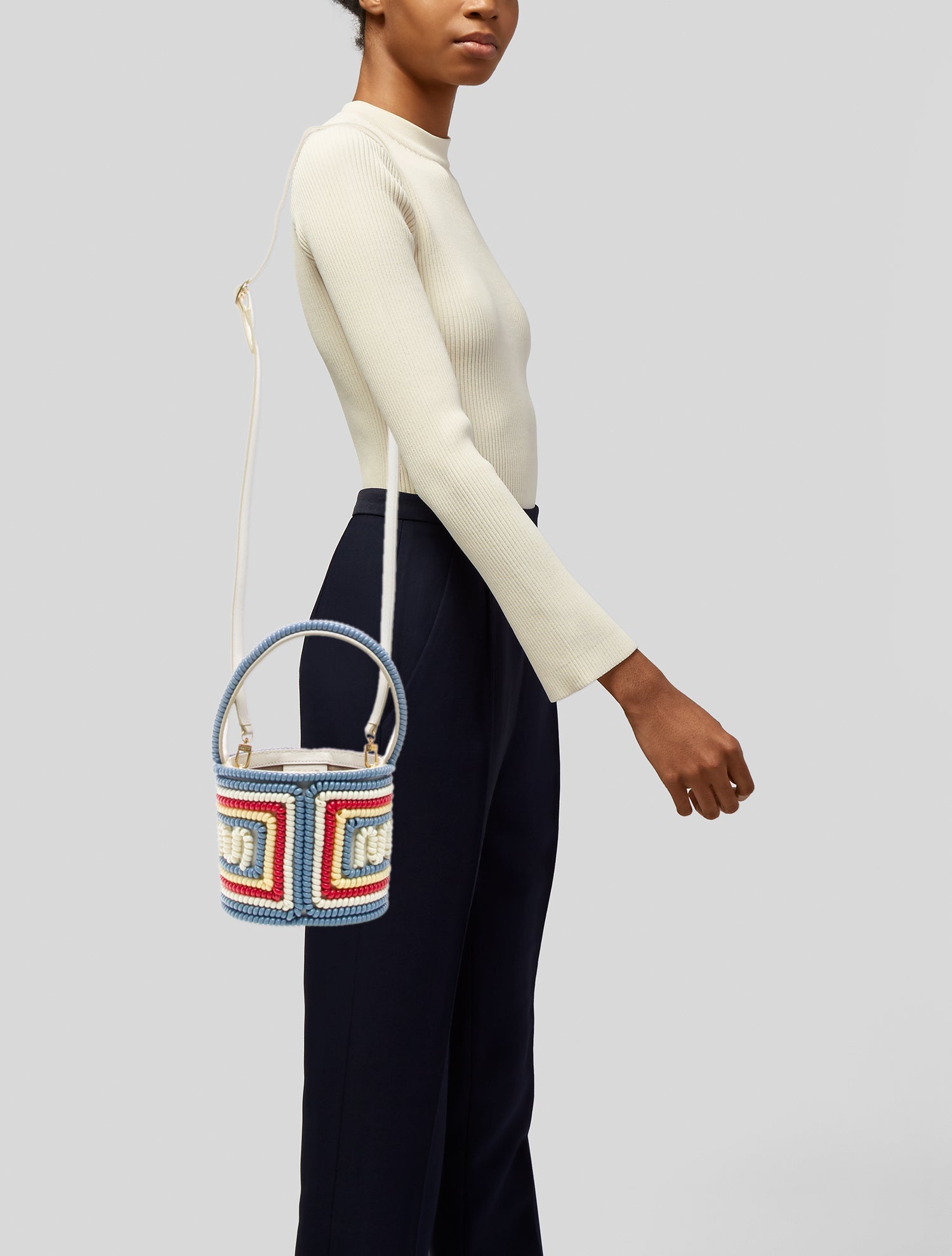 Staud Leather Crossbody Bag