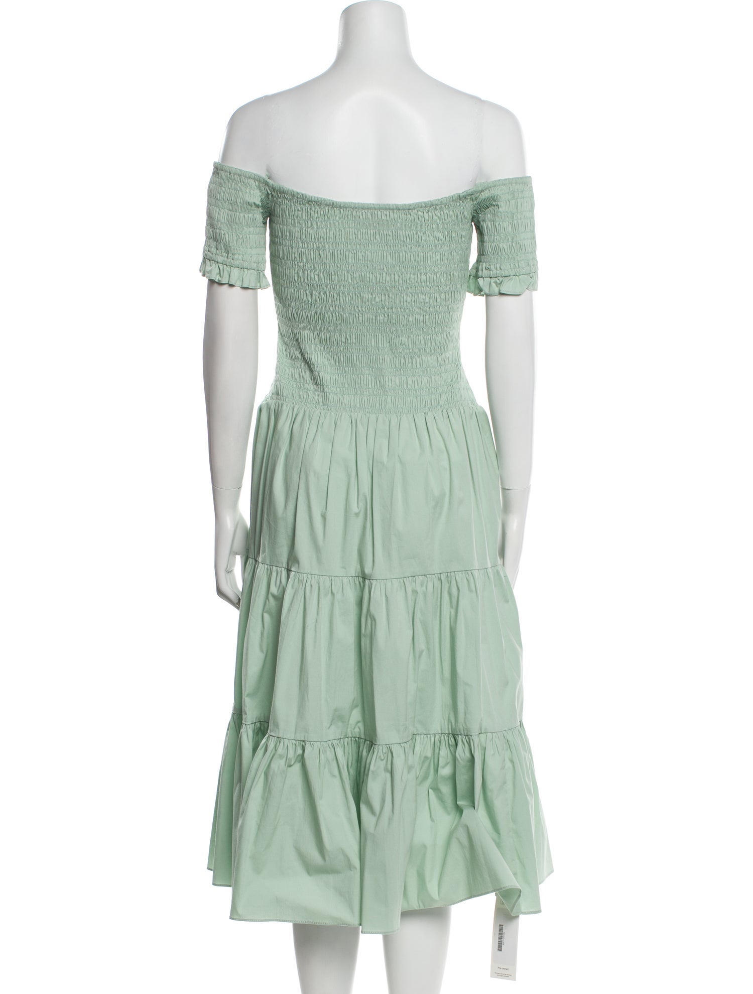 Staud Off-The-Shoulder Midi Length Dress