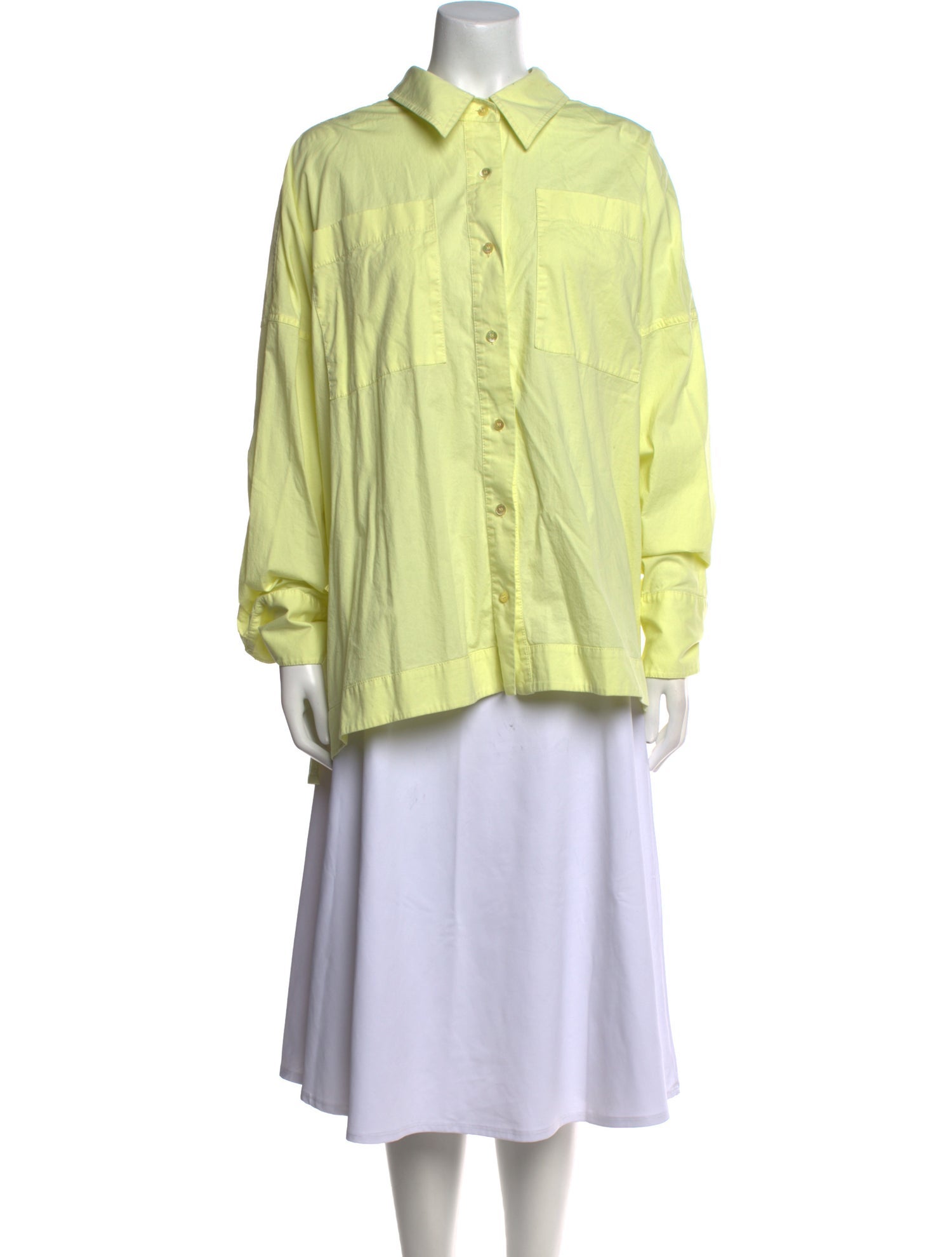 Staud Long Sleeve Button-Up Top