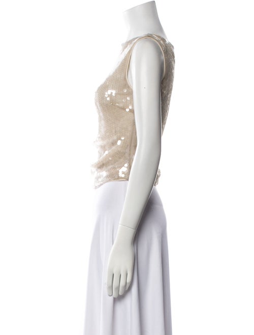 Staud Bateau Neckline Sleeveless Crop Top