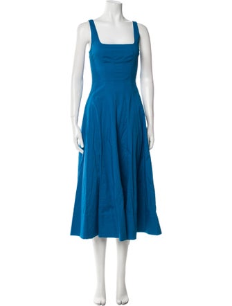 Staud Square Neckline Long Dress