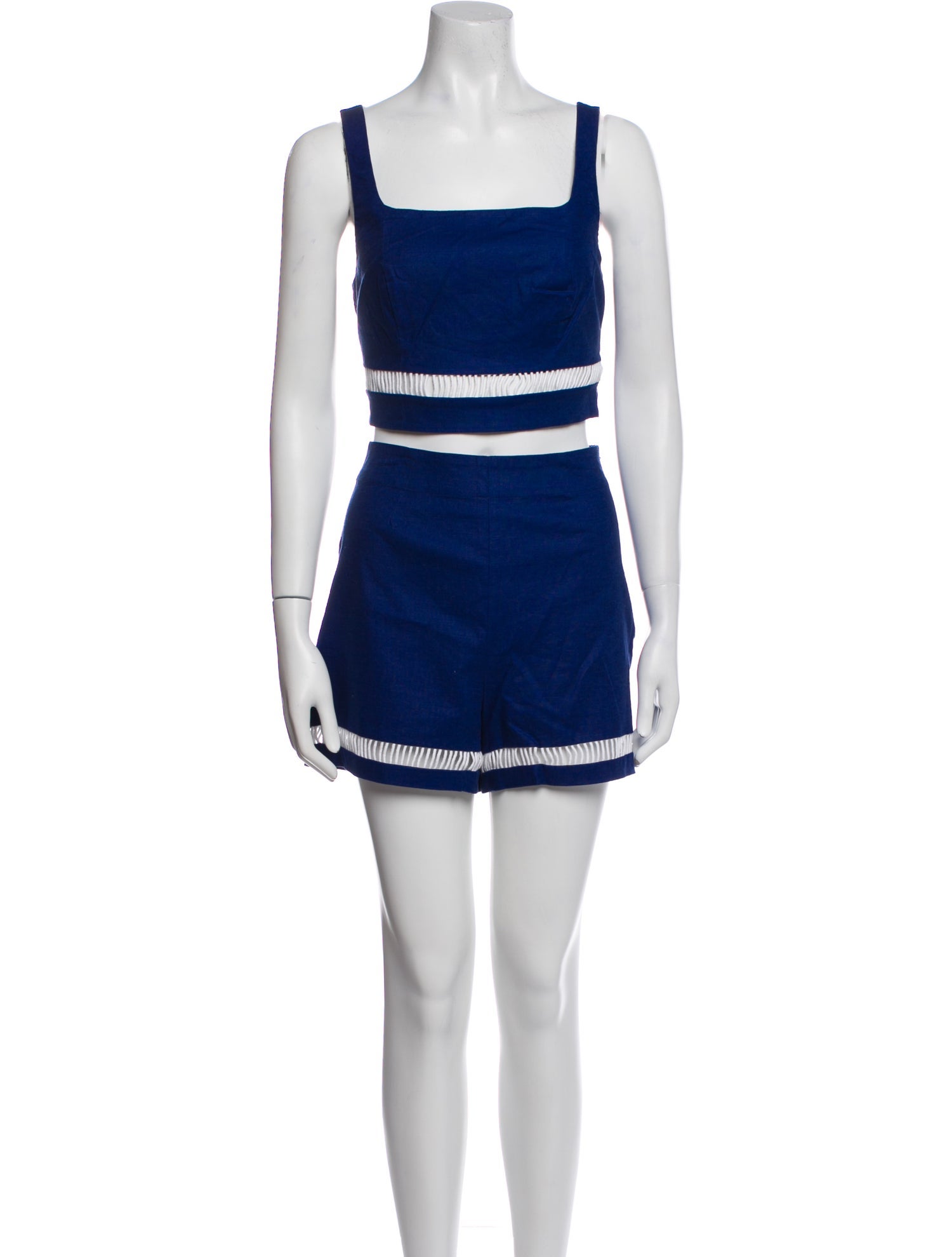 Staud Linen Striped Short Set w/ Tags