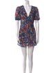 Staud Floral Print Mini Dress