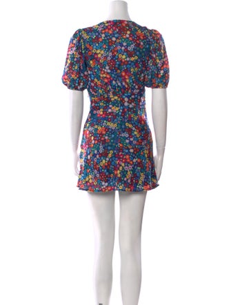 Staud Floral Print Mini Dress