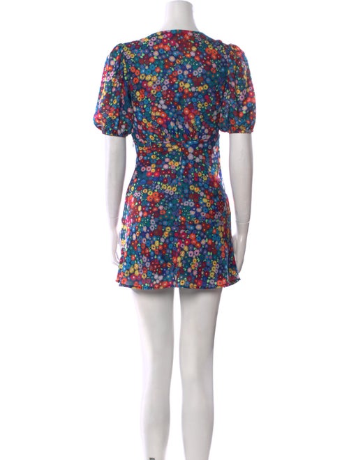 Staud Floral Print Mini Dress