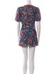 Staud Floral Print Mini Dress