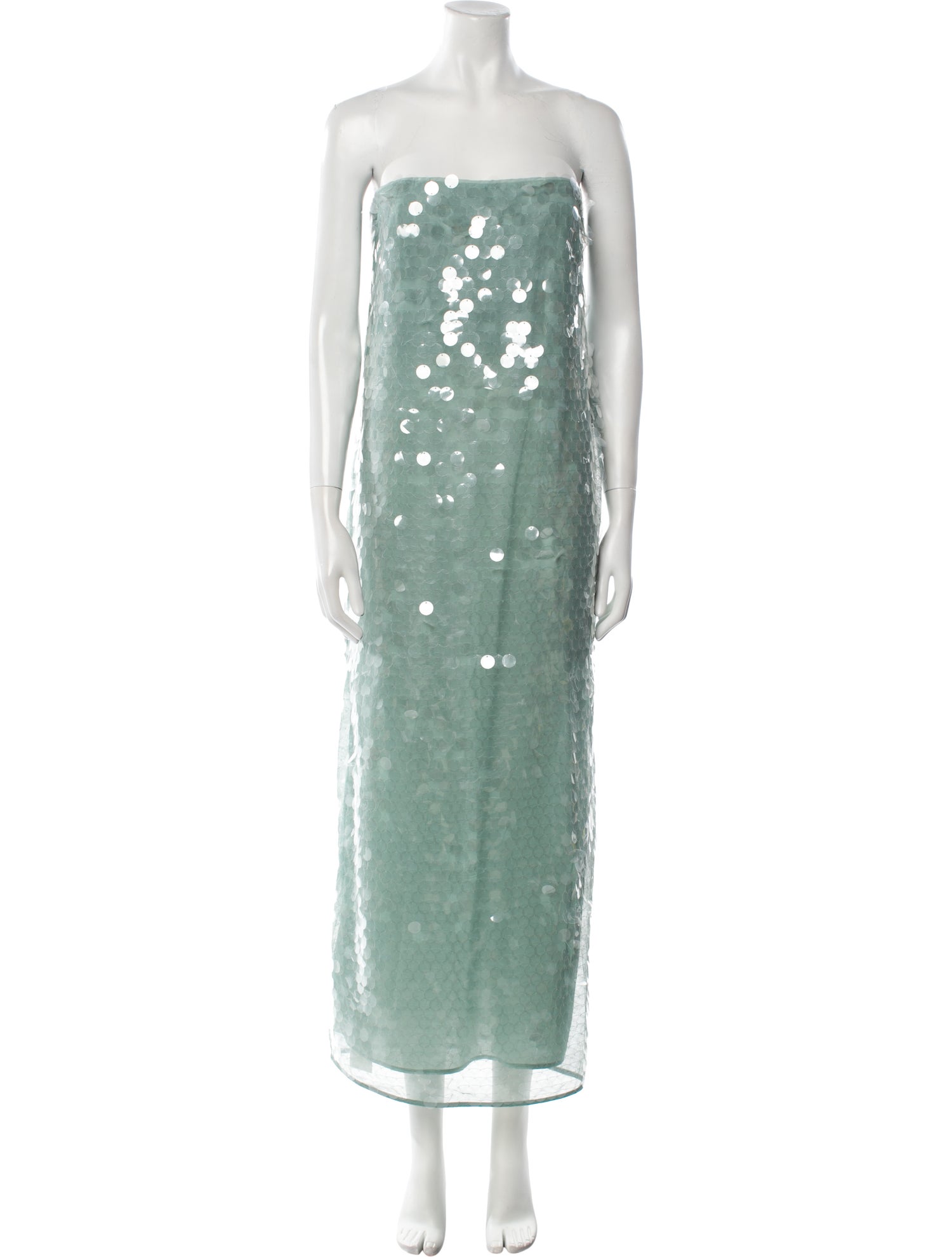 Staud Strapless Midi Length Dress