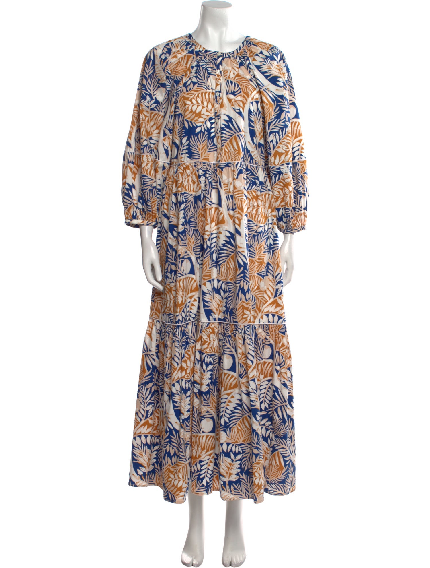Staud Printed Long Dress