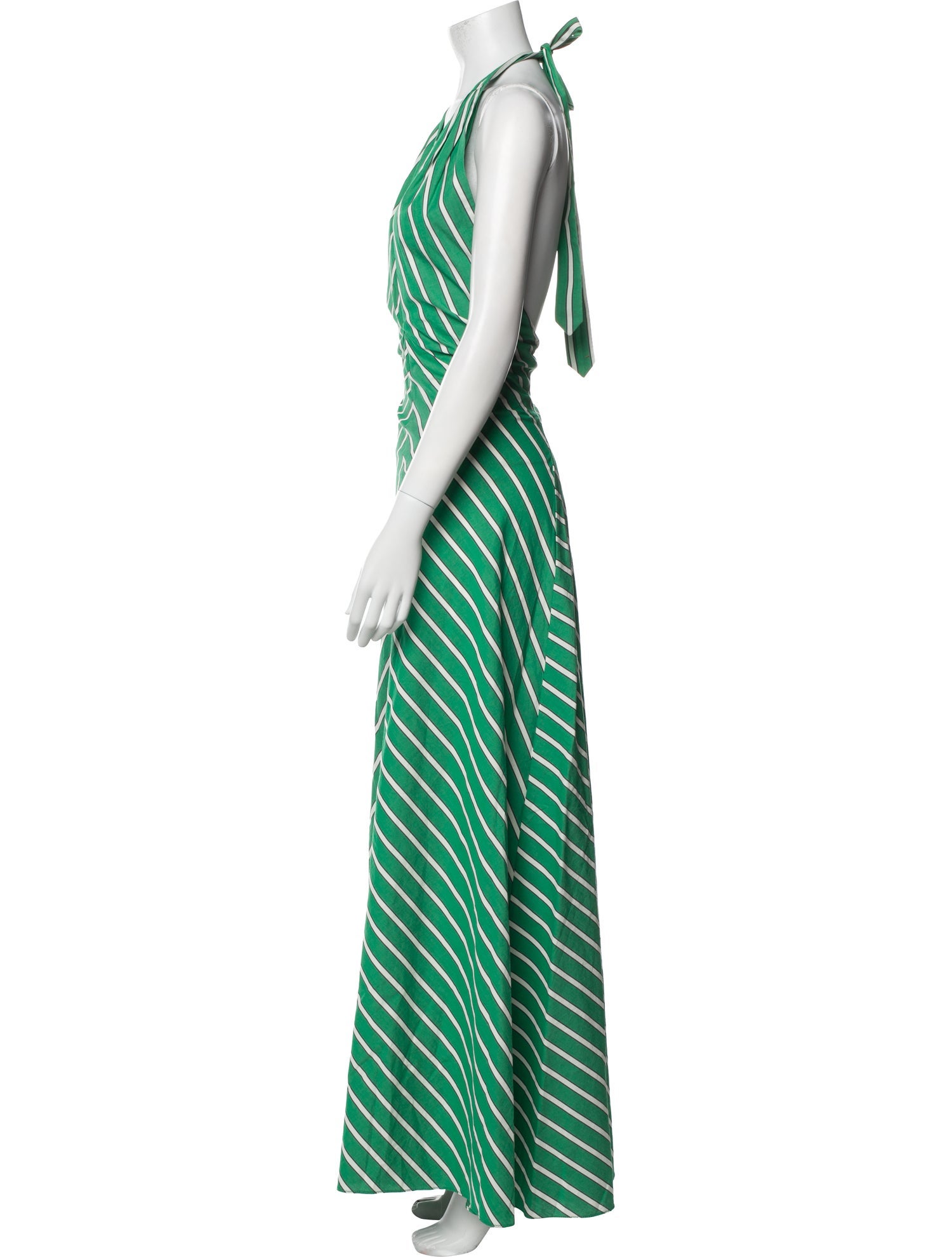 Staud Striped Long Dress