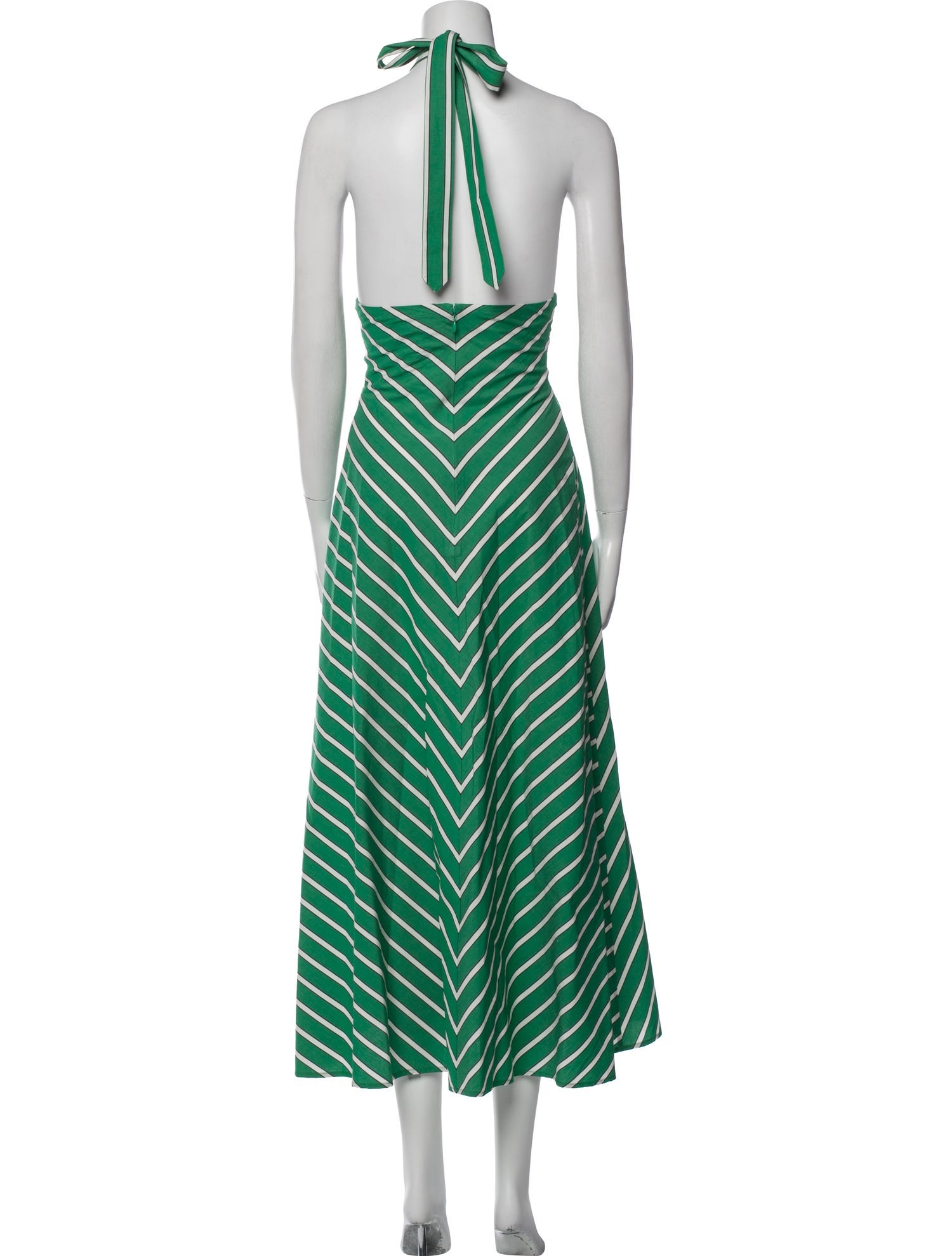 Staud Striped Long Dress