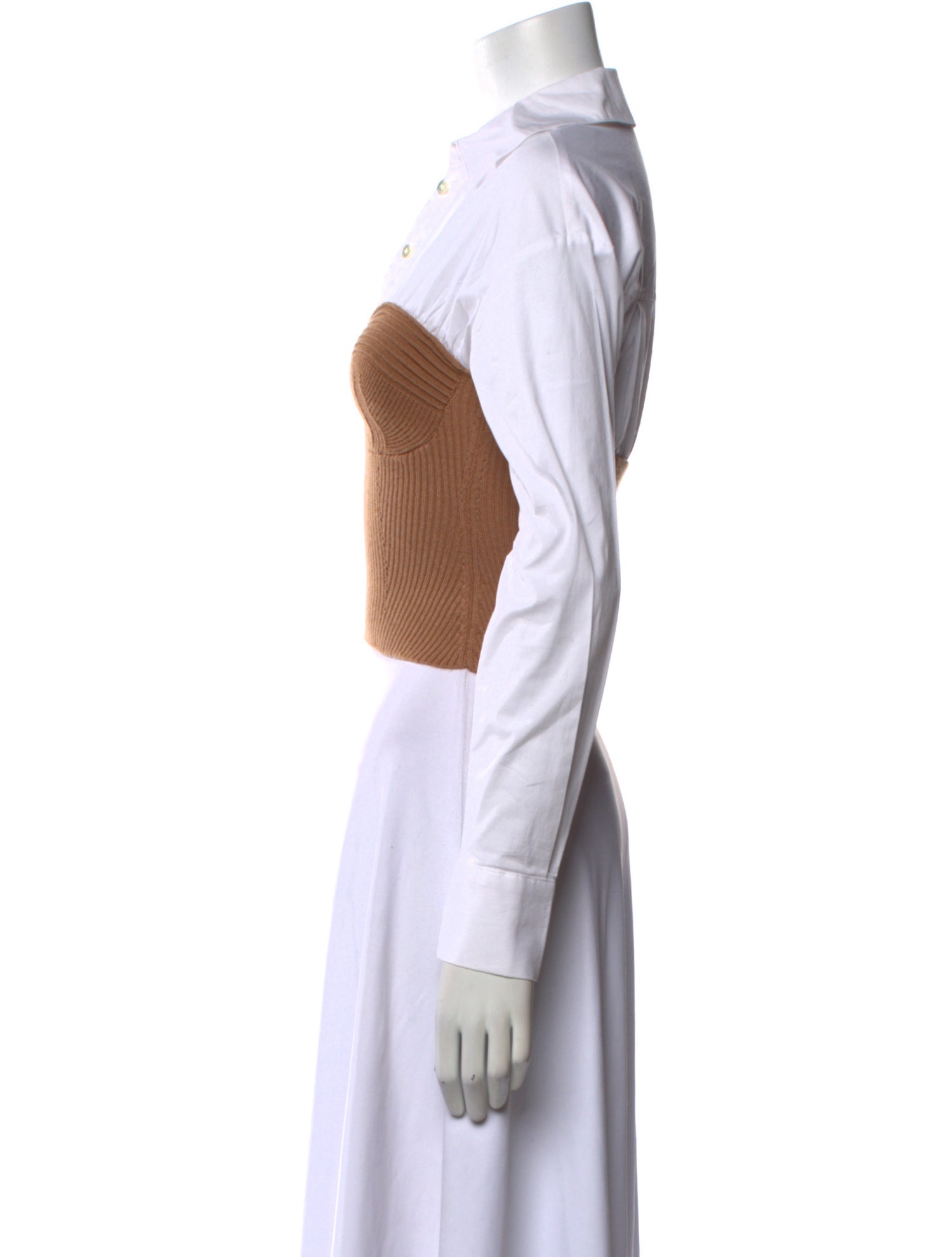 Staud Wool Long Sleeve Crop Top