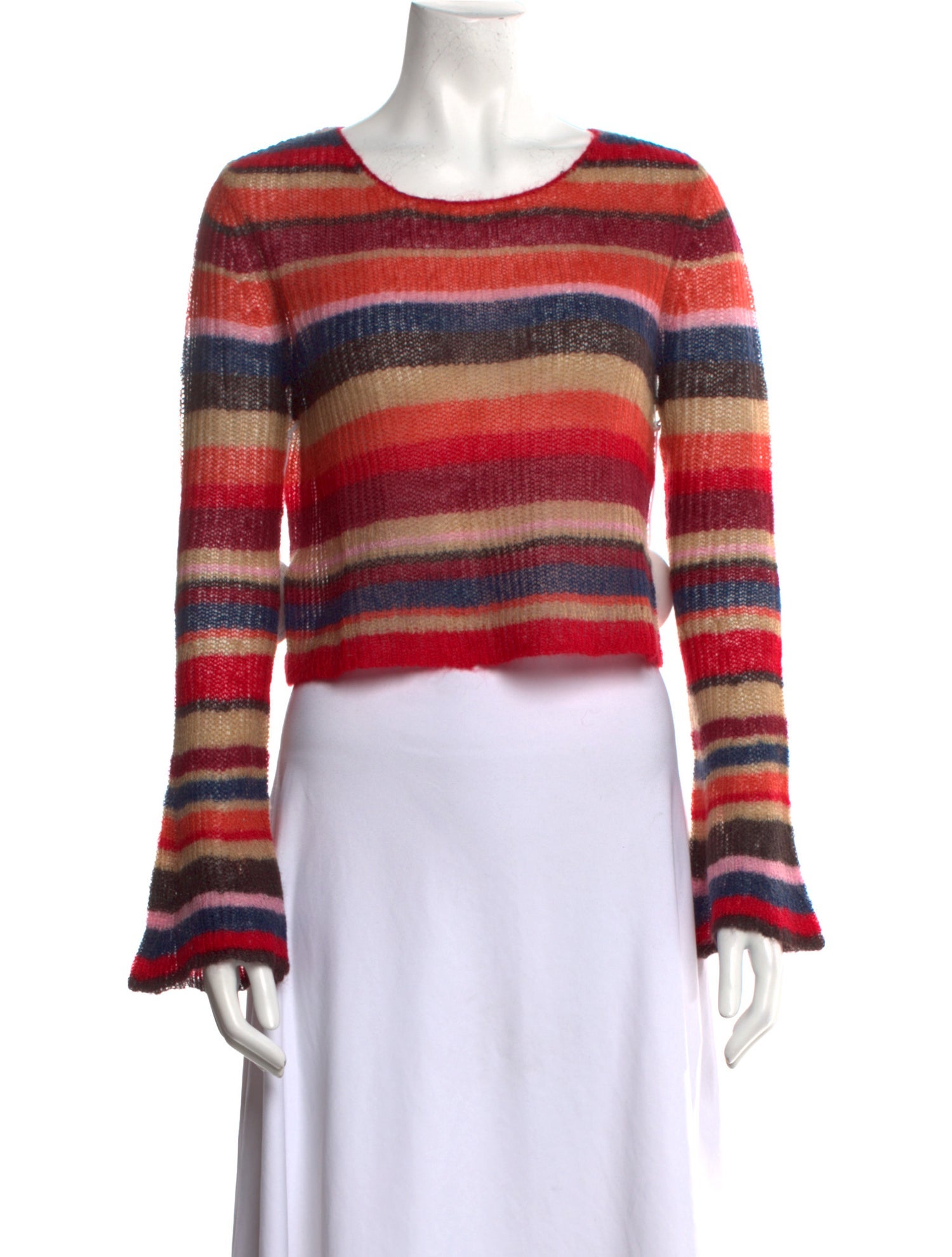 Staud Nylon Striped Sweater w/ Tags