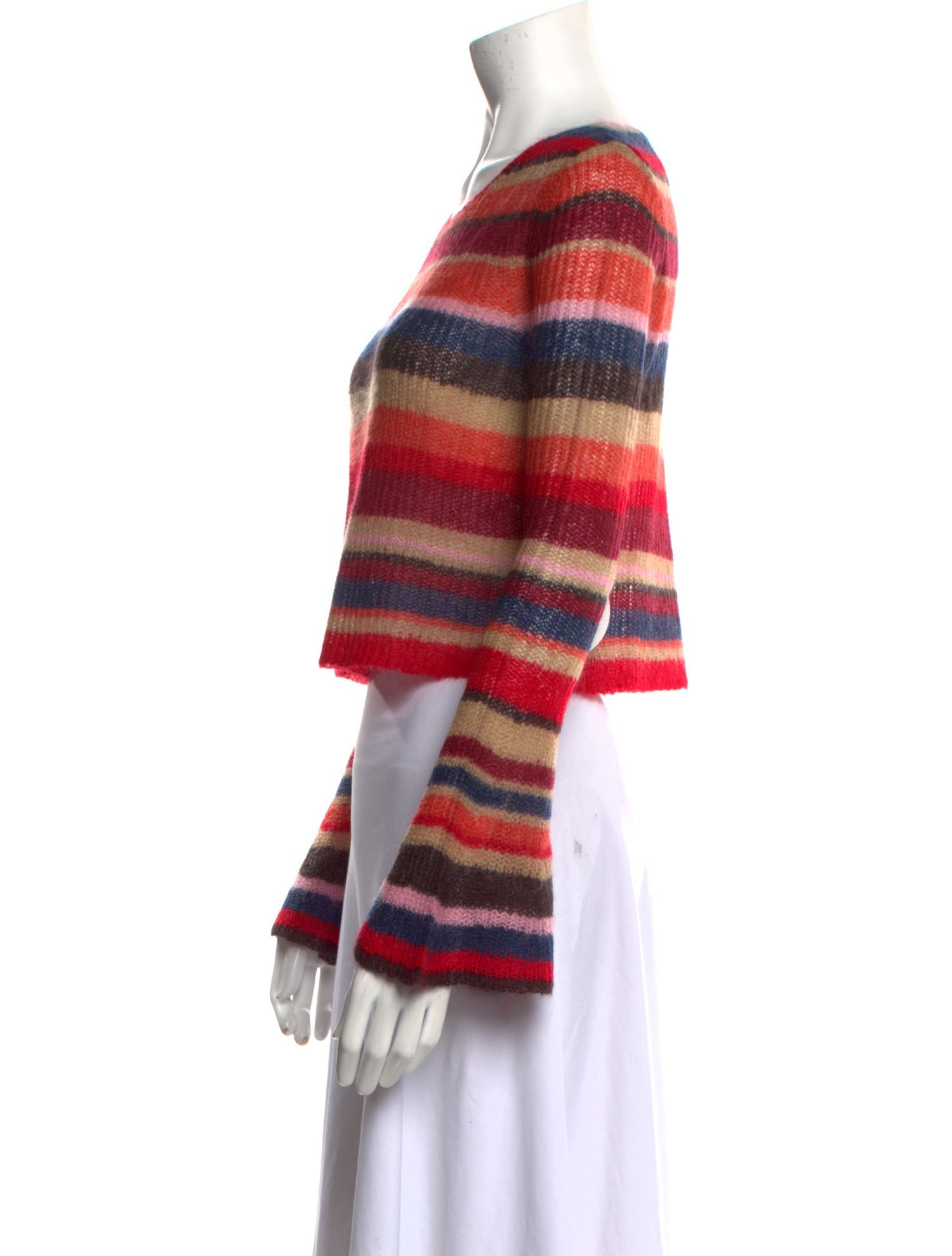 Staud Nylon Striped Sweater w/ Tags