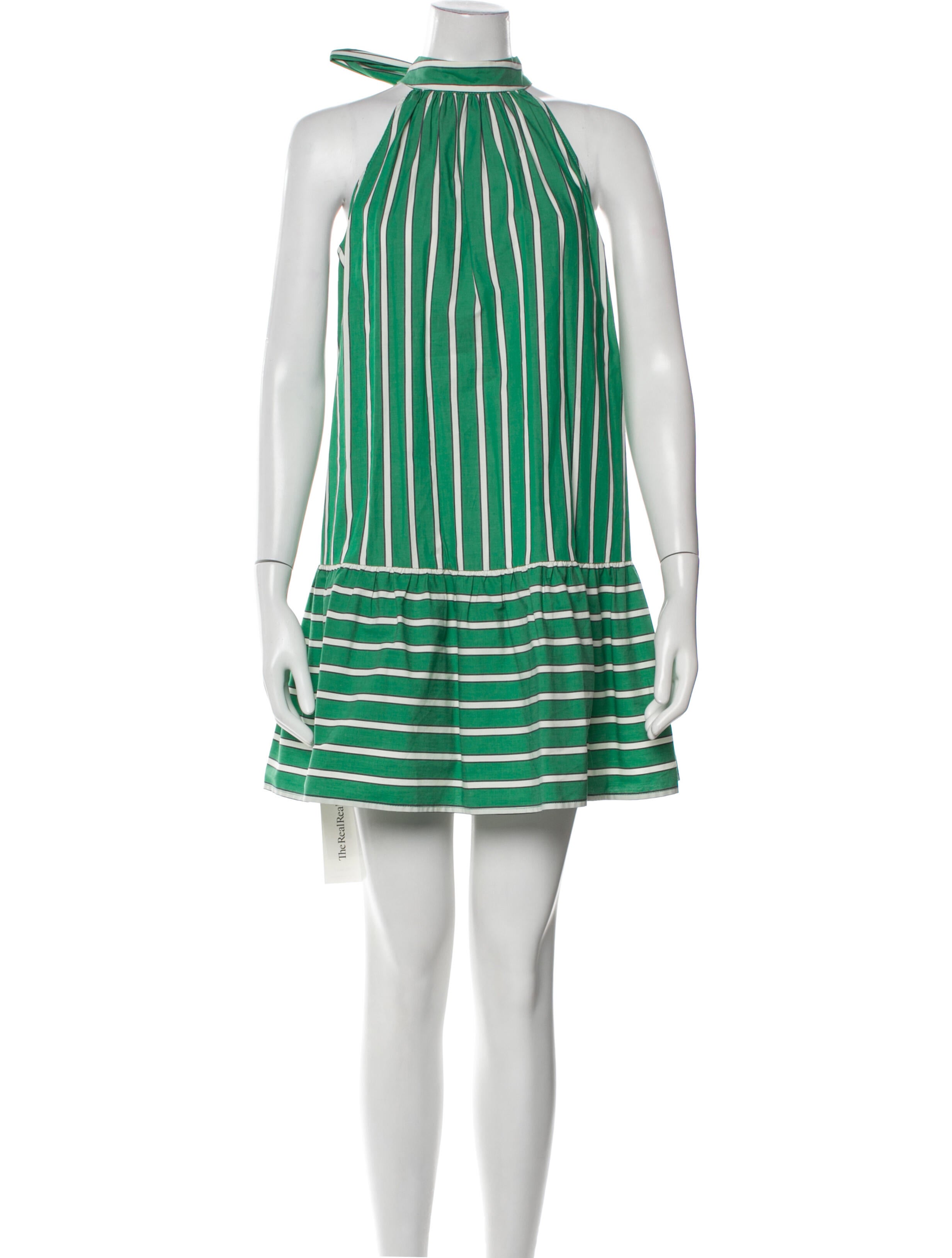 Staud Striped Mini Dress