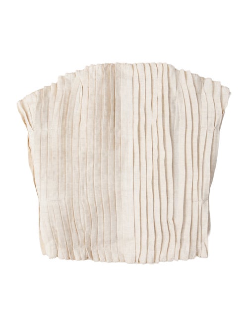 Staud Linen Strapless Crop Top w/ Tags