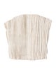 Staud Linen Strapless Crop Top w/ Tags