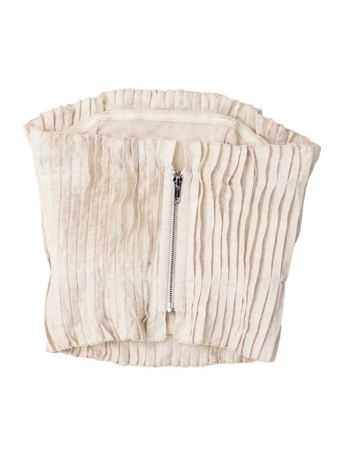 Staud Linen Strapless Crop Top w/ Tags