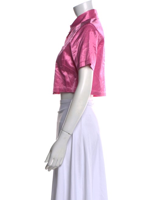 Staud Short Sleeve Crop Top