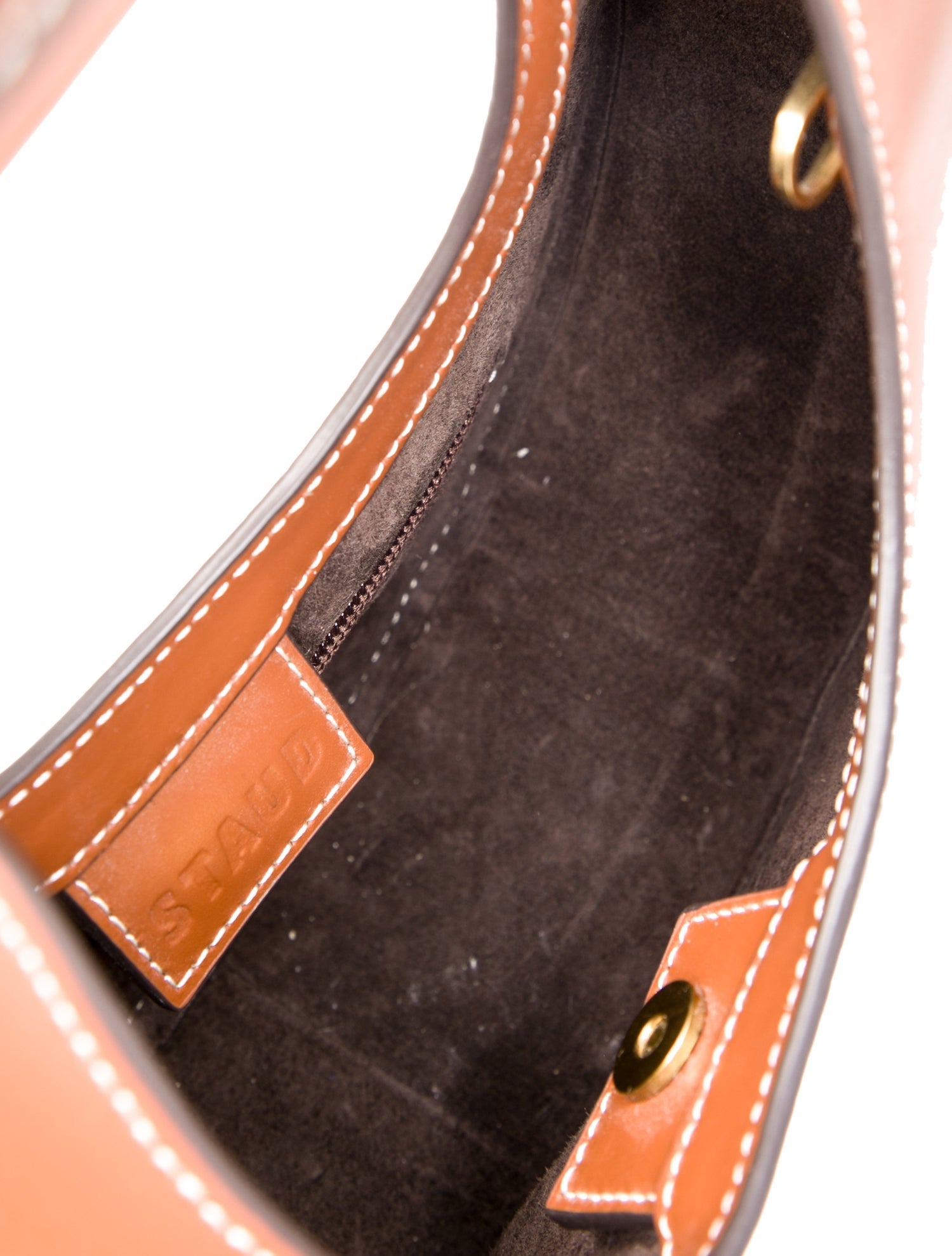 Staud Leather Top Handle Bag