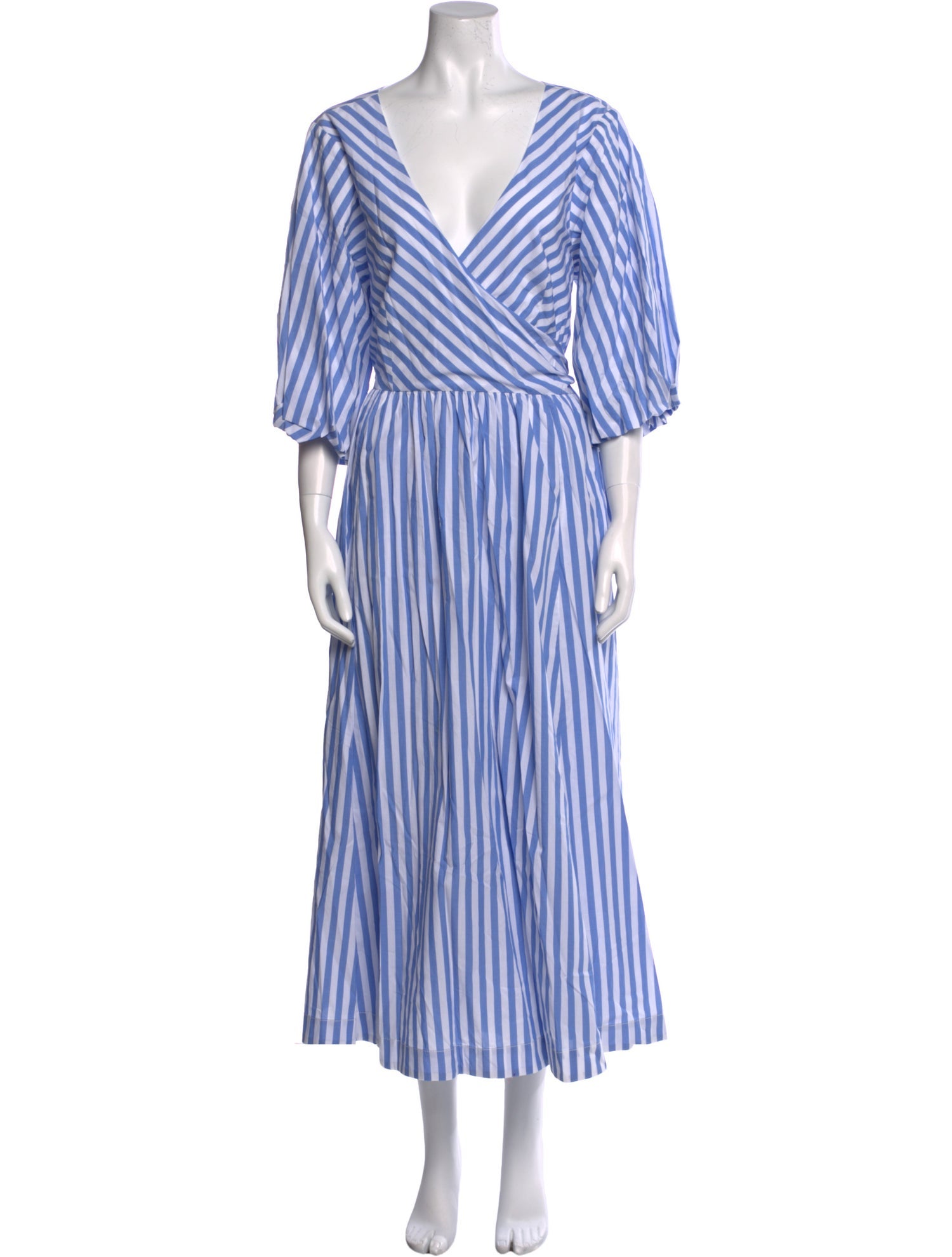 Staud Striped Long Dress