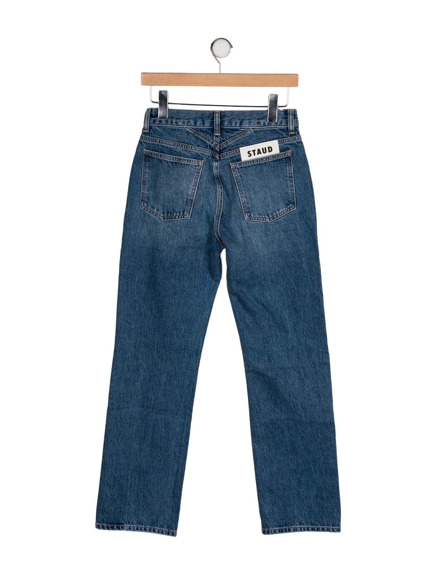 Staud Mid-Rise Straight Leg Jeans w/ Tags