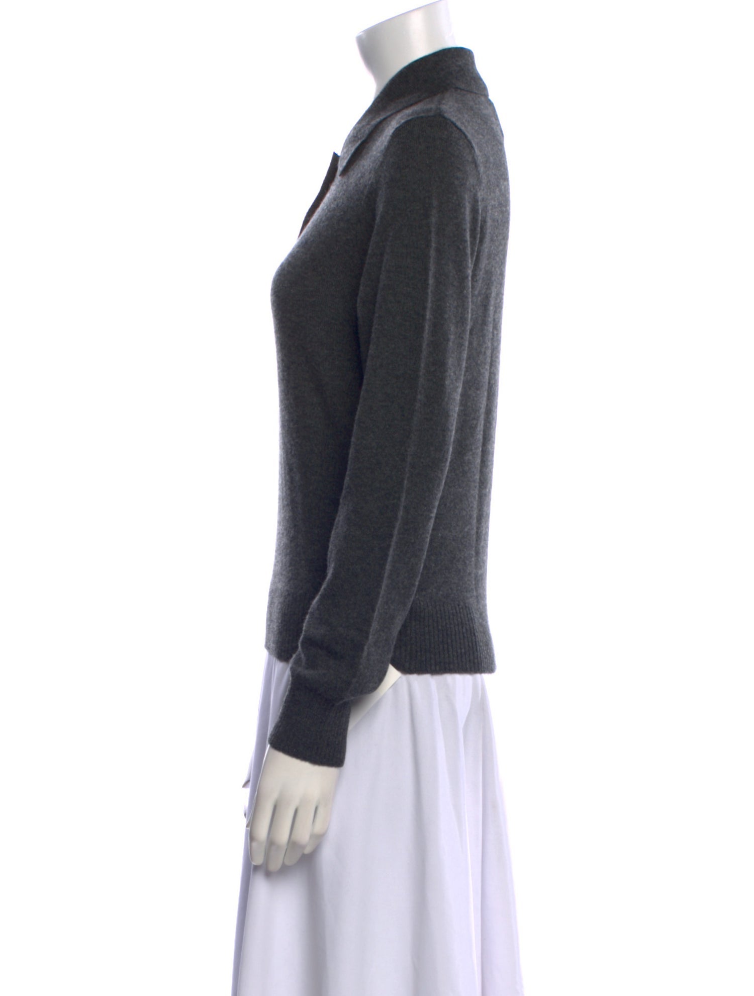 Staud Cashmere Long Sleeve Sweatshirt