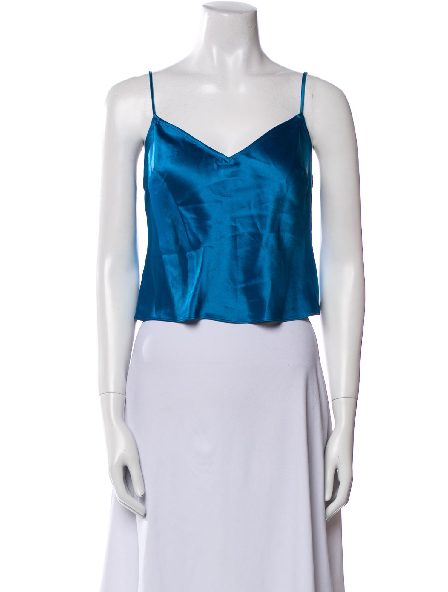 Staud V-Neck Sleeveless Crop Top