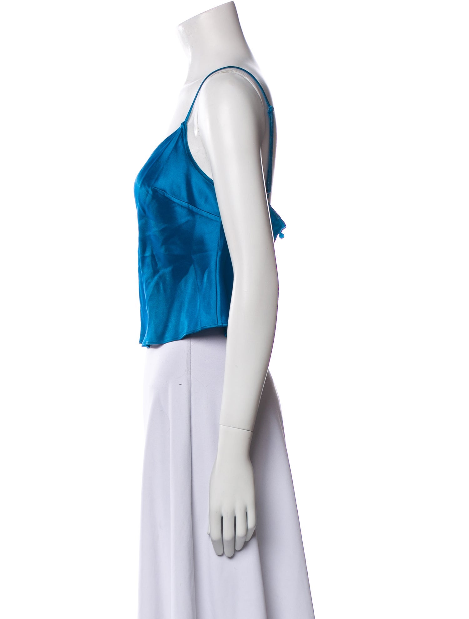 Staud V-Neck Sleeveless Crop Top