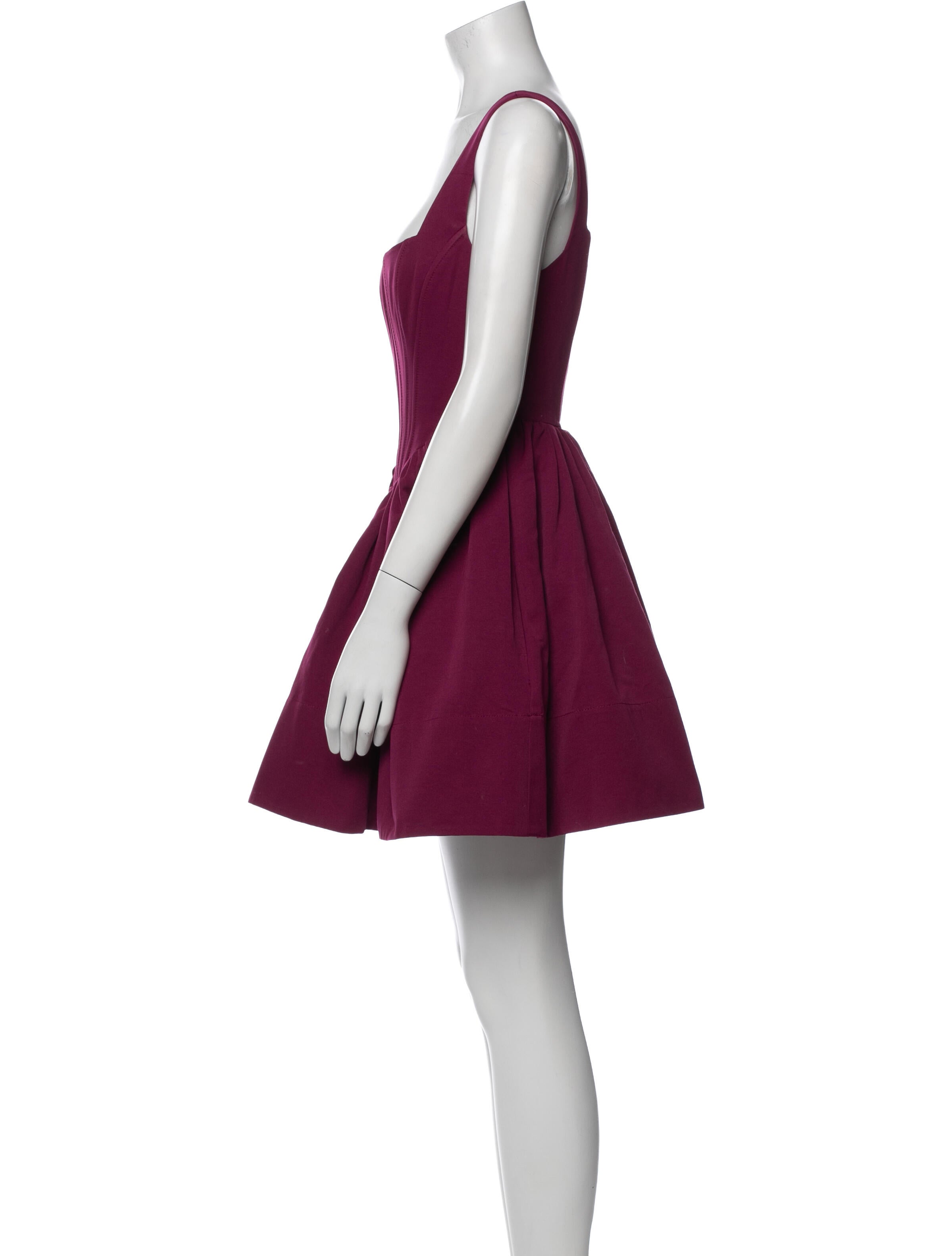 Staud Square Neckline Mini Dress