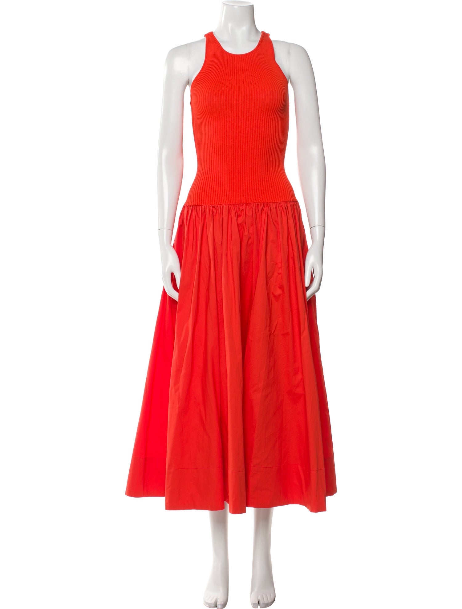 Staud Crew Neck Long Dress