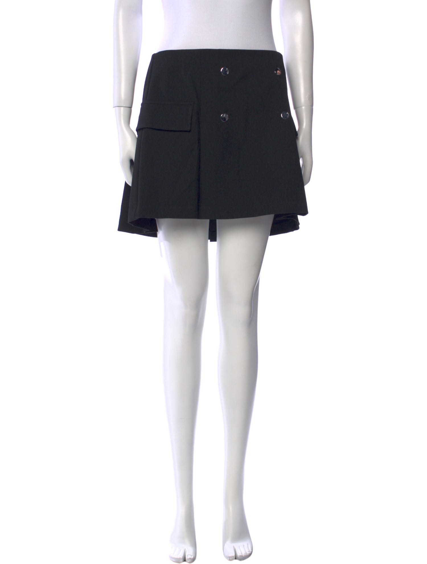 Staud Bow Accents Mini Skirt