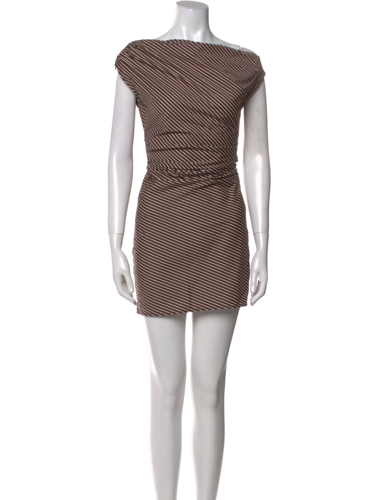 Staud Striped Mini Dress