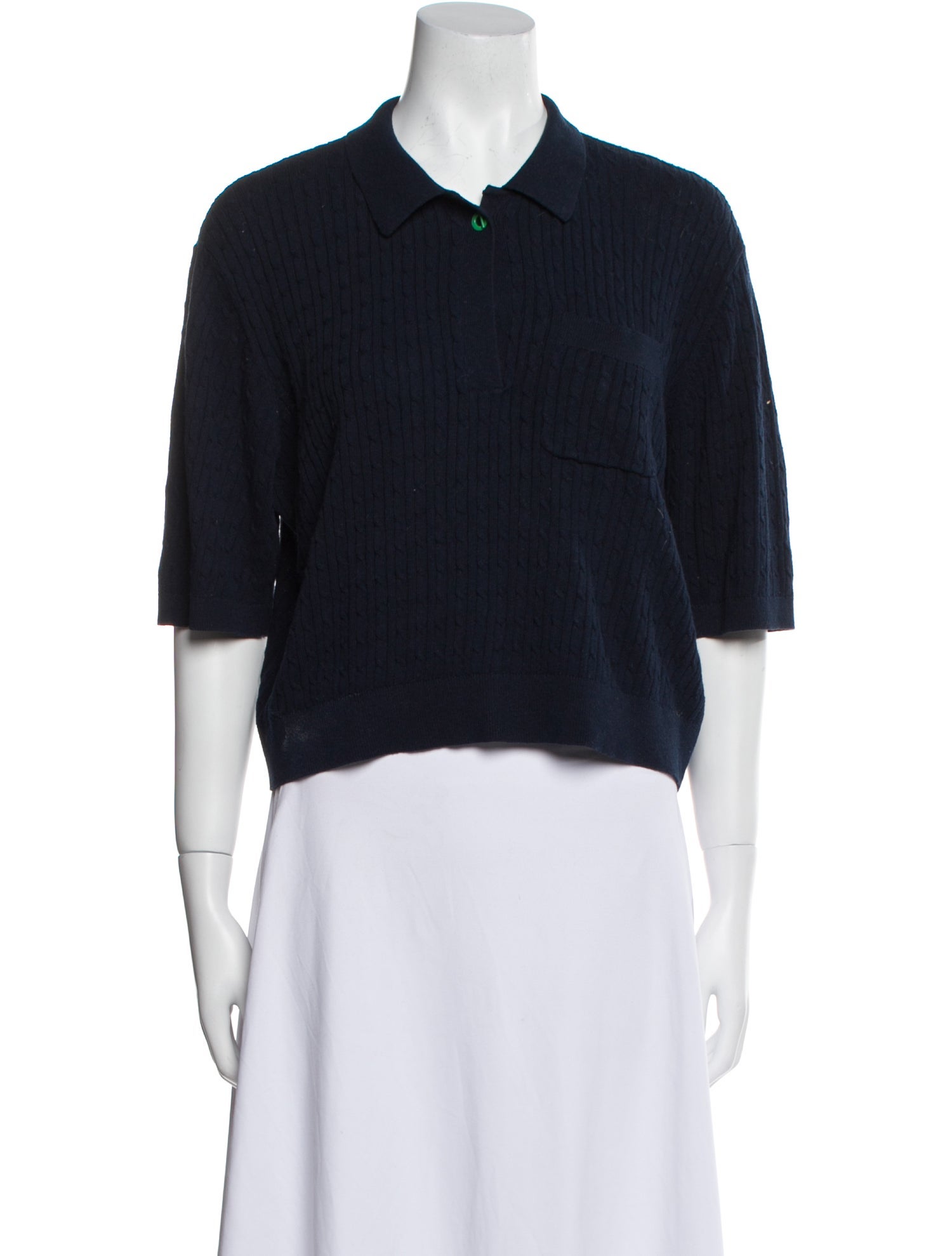 Staud Short Sleeve Polo