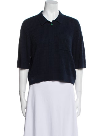 Staud Short Sleeve Polo