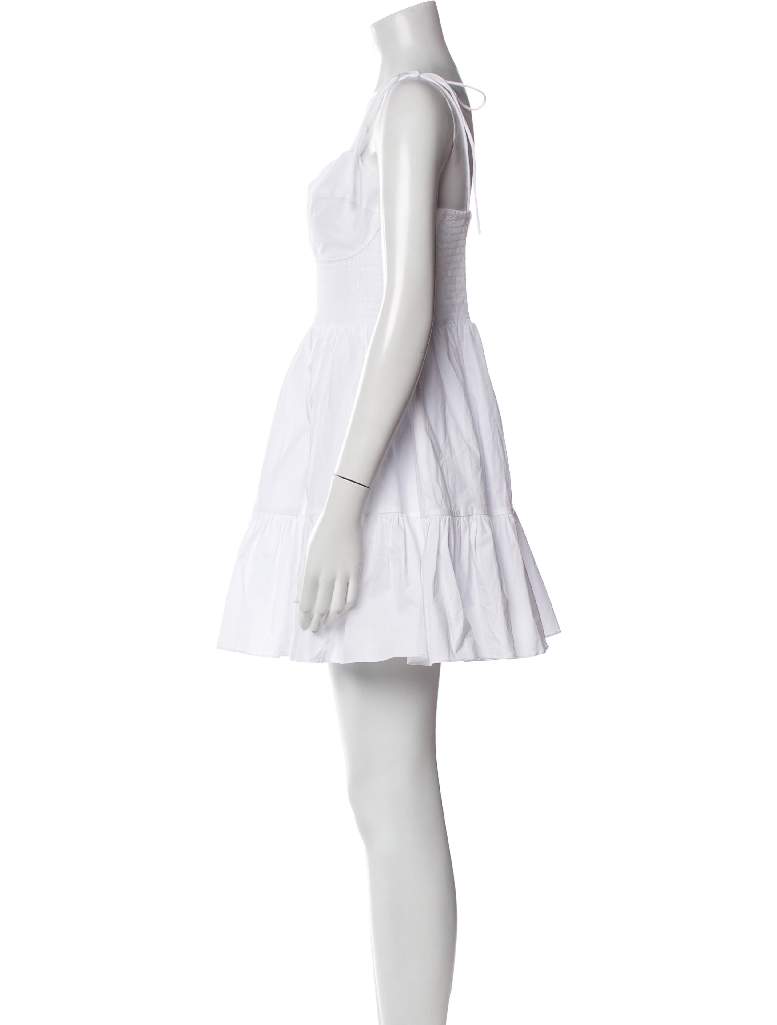 Staud Square Neckline Mini Dress