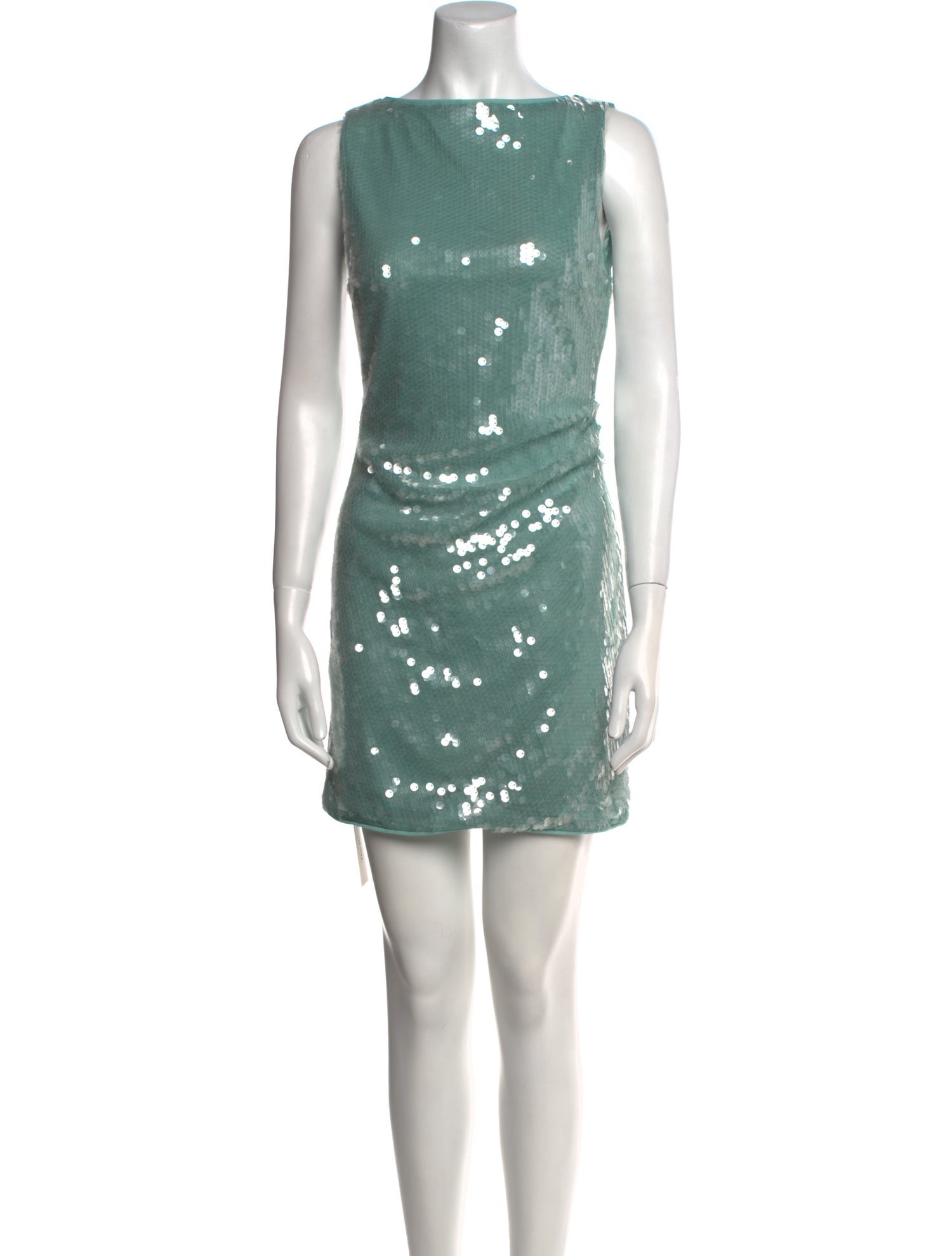 Staud Bateau Neckline Mini Dress