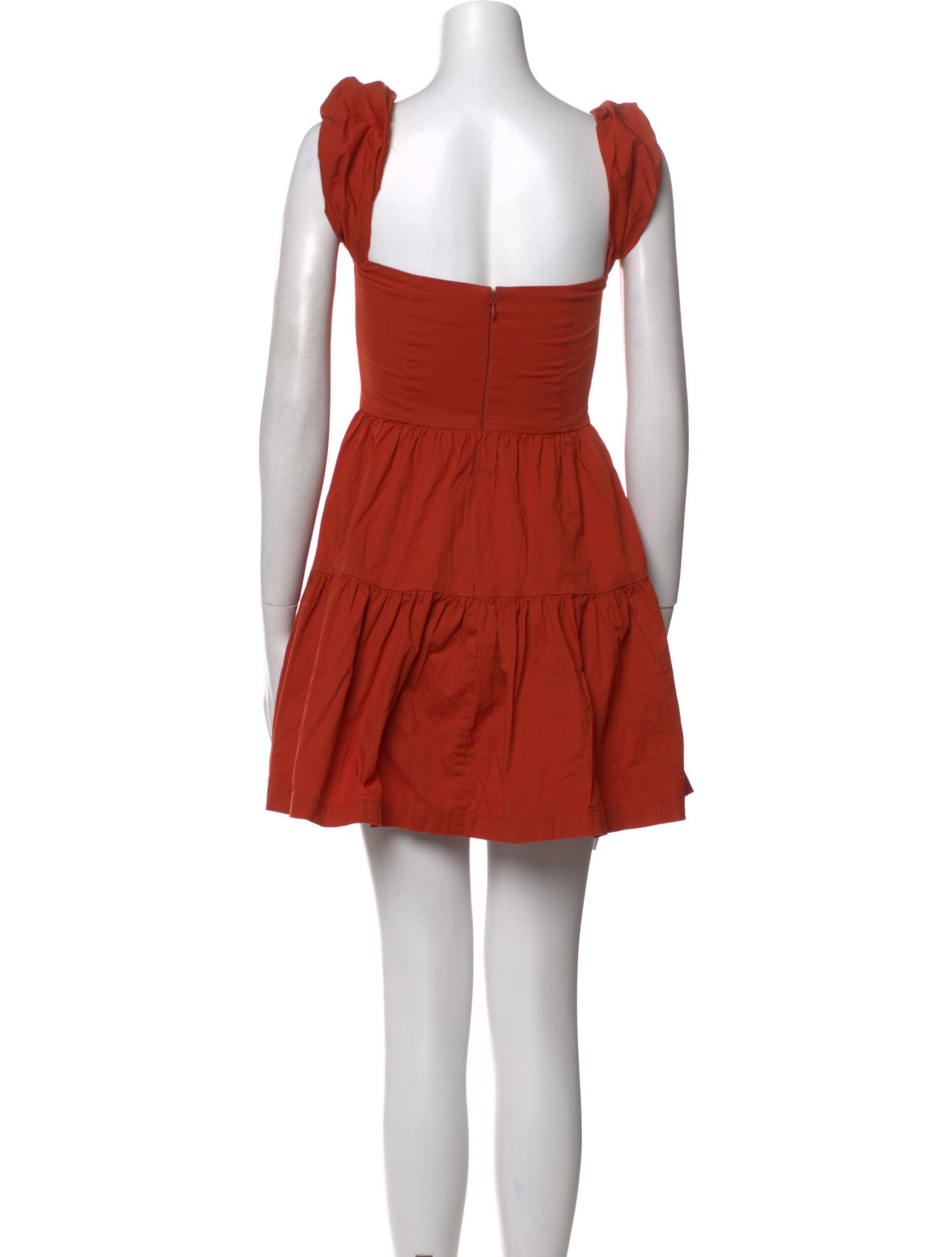 Staud Square Neckline Mini Dress