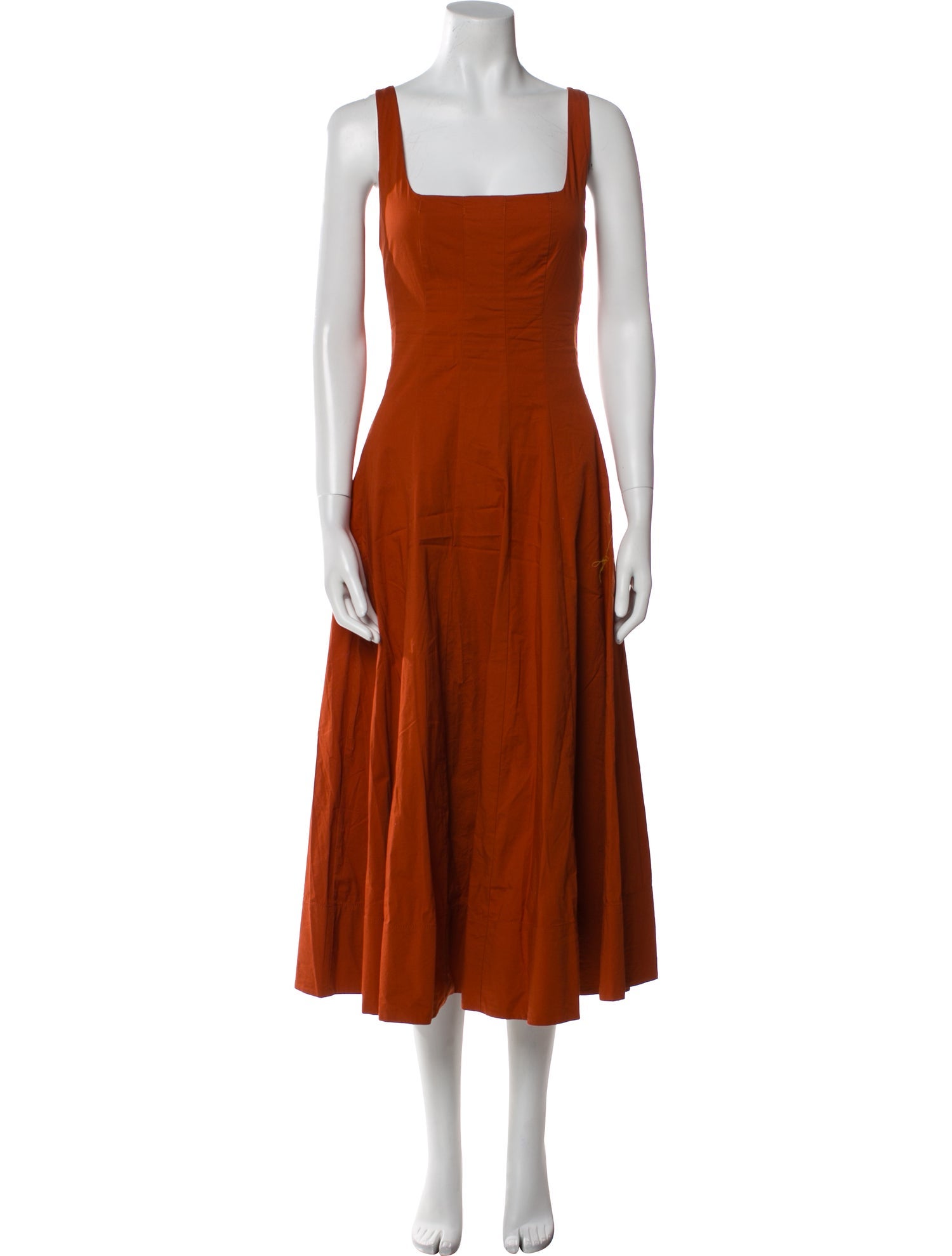 Staud Square Neckline Long Dress