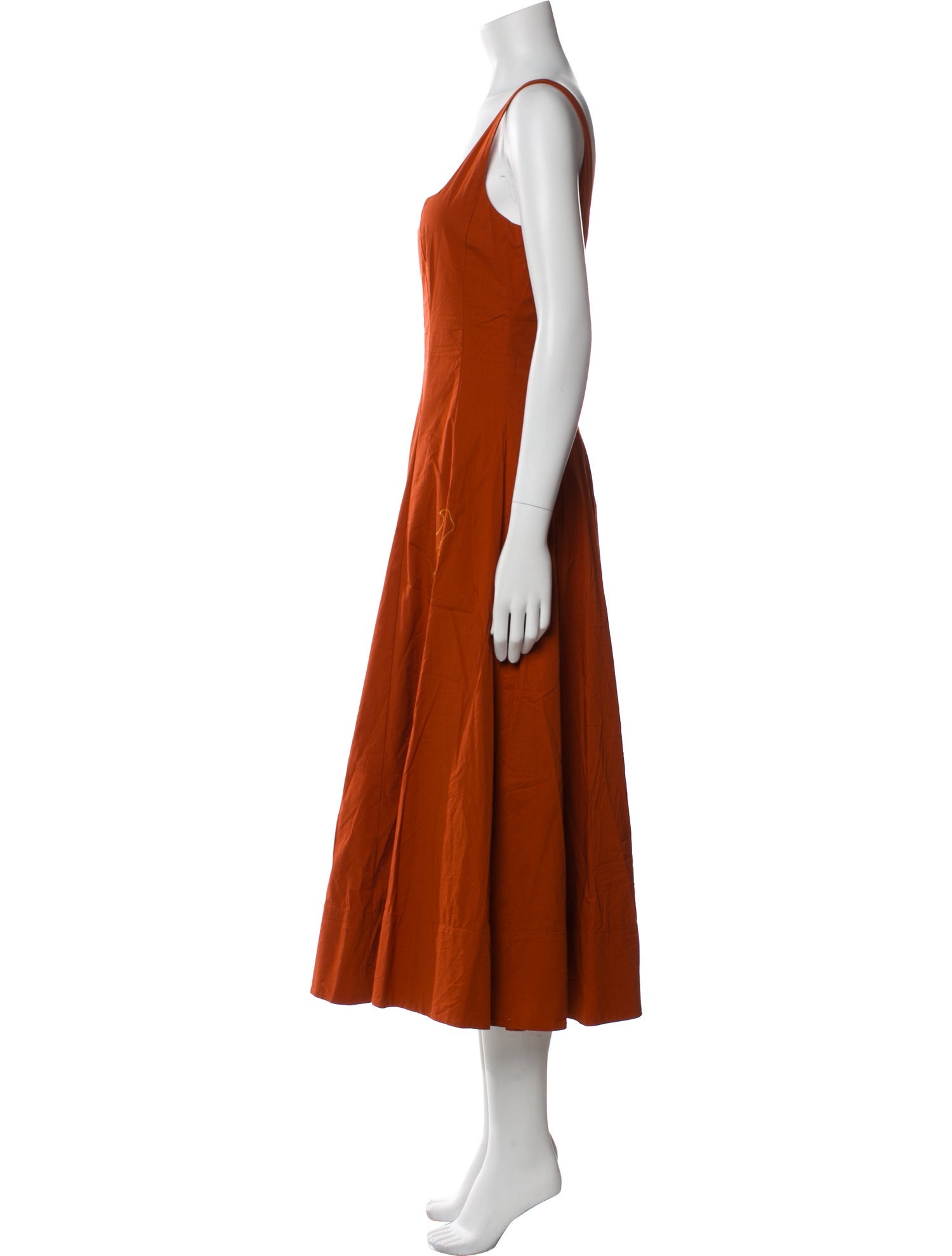 Staud Square Neckline Long Dress