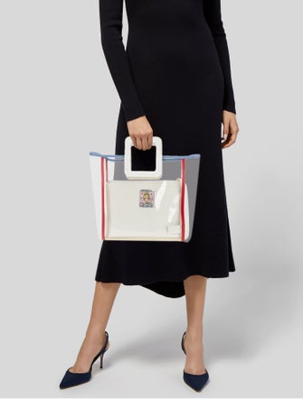 Staud PVC Top Handle Bag